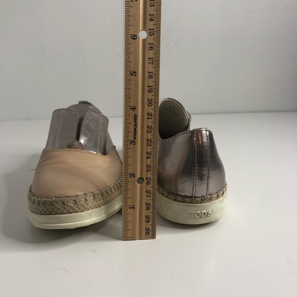 Tod’s Two Tone Metallic Slip On Shoes 35 US 5 - Picture 5 of 8
